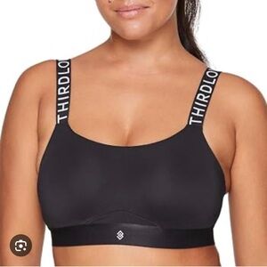 ThirdLove Black Bra Kinetic Adjustable Sports‎ bra high impact X 34F Athletic